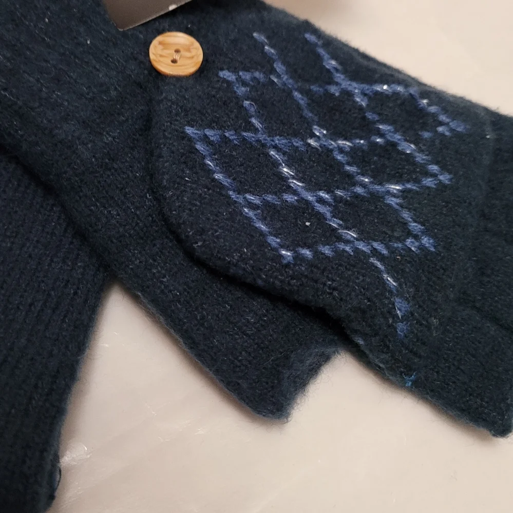Steve Madden flip top convertible fingerless  gloves OS